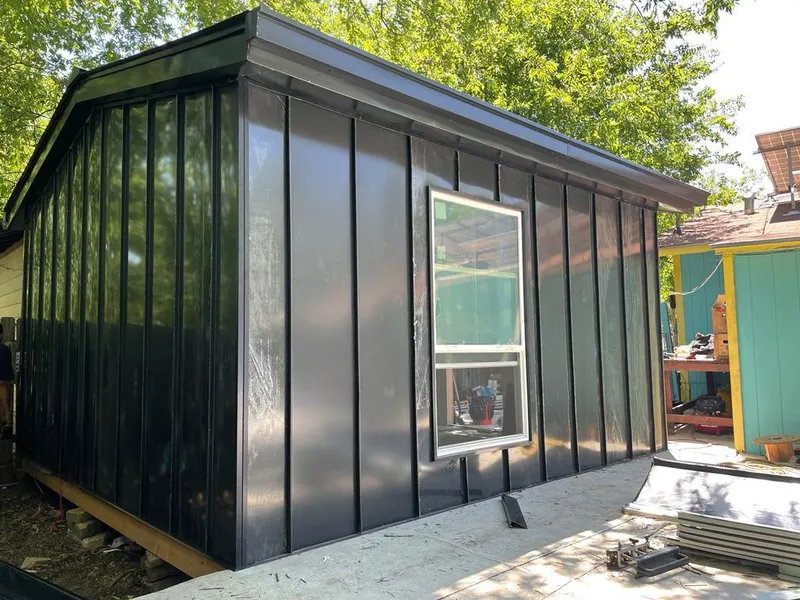 Black standing seam metal wall panels for Roof Inspection in Blacksburg