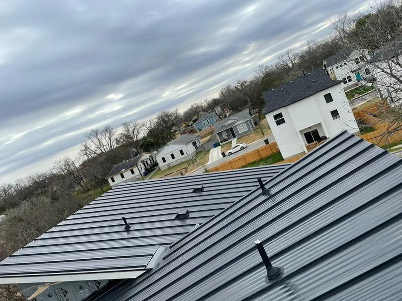 Standing seam metal roof panels with vents for Skylight Repair in Blacksburg